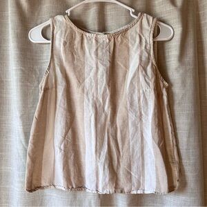 MAEVE by Anthropology | White Cream Striped Linen Tank Top Size 2 Women’s Small
